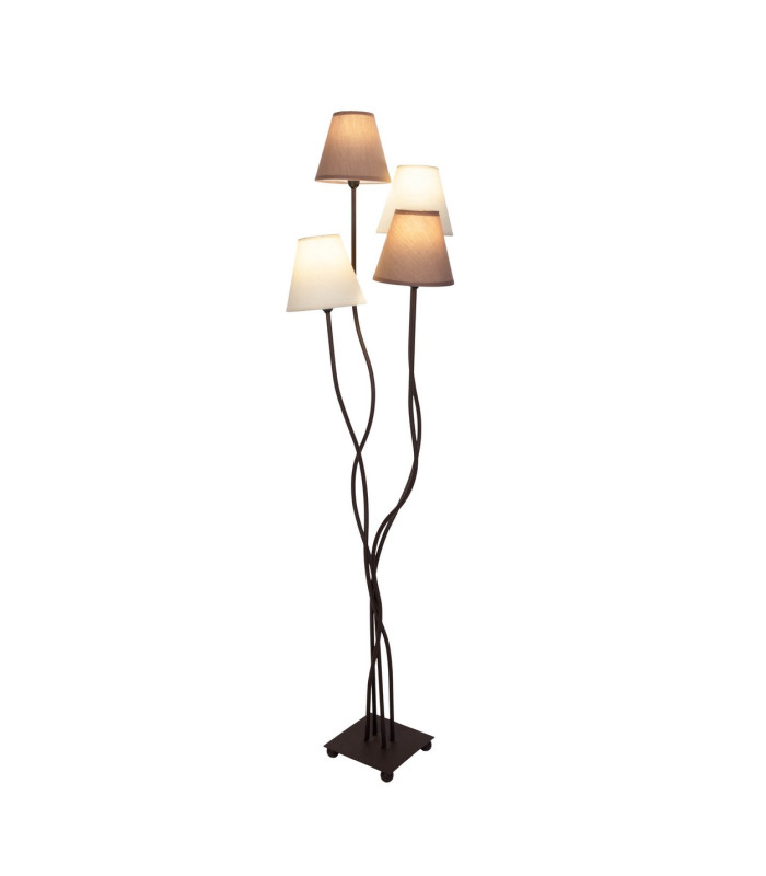 Boho Multi Arm Floor Lamp Brown 4xE14-10