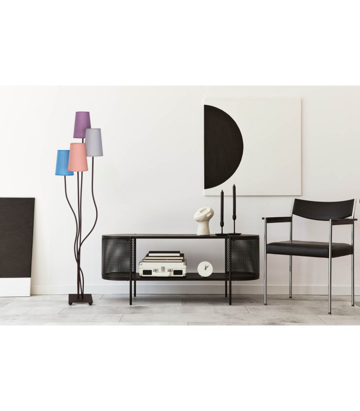 Boho Multi Arm Floor Lamp Multicolour 4xE14-3