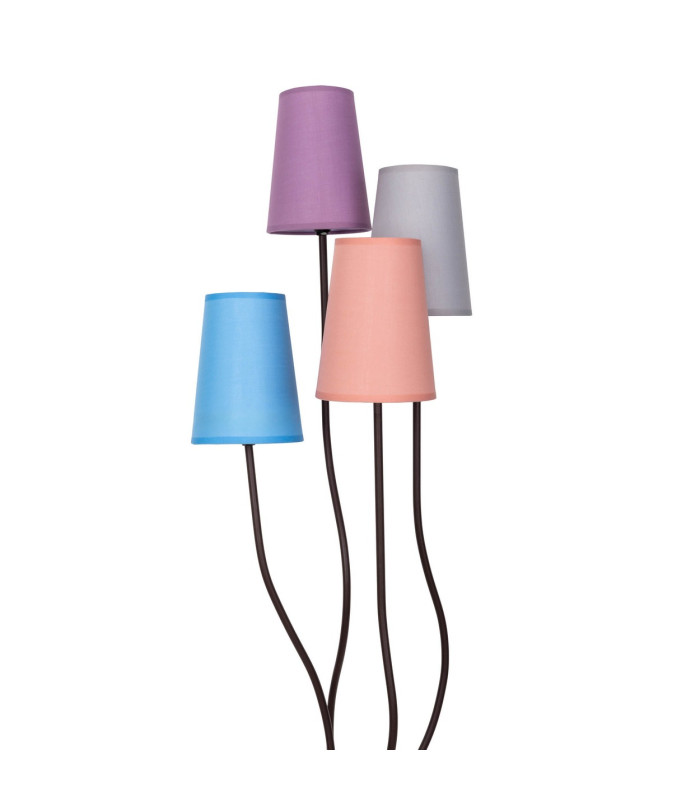 Boho Multi Arm Floor Lamp Multicolour 4xE14-10