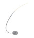 Loop Line LED Arc Floor Lamp Chrome 3000K-4