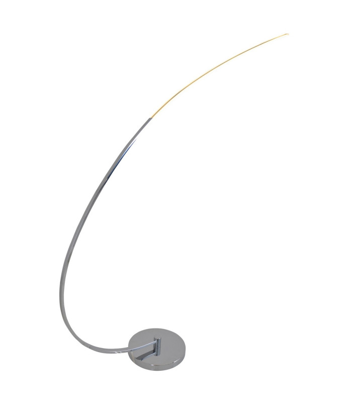 Loop Line LED Arc Floor Lamp Chrome 3000K-4