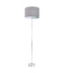 New York Floor Lamp with Shade Grey 1xE27-1