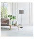 New York Floor Lamp with Shade Grey 1xE27-3