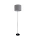 New York Floor Lamp with Shade Grey 1xE27-6