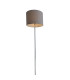 New York Floor Lamp with Shade Grey 1xE27-7