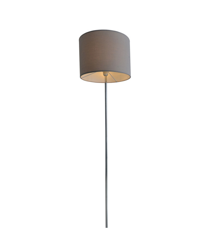 New York Floor Lamp with Shade Grey 1xE27-7