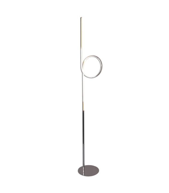 Loop LED Integrated Floor Lamp Chrome 3000-3200K-1