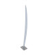 Surf Dimmable LED Integrated Floor Lamp Chrome 3000K-1