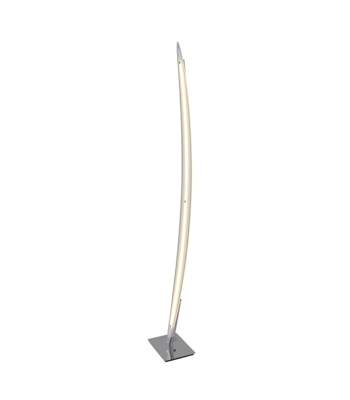 Surf Dimmable LED Integrated Floor Lamp Chrome 3000K-5