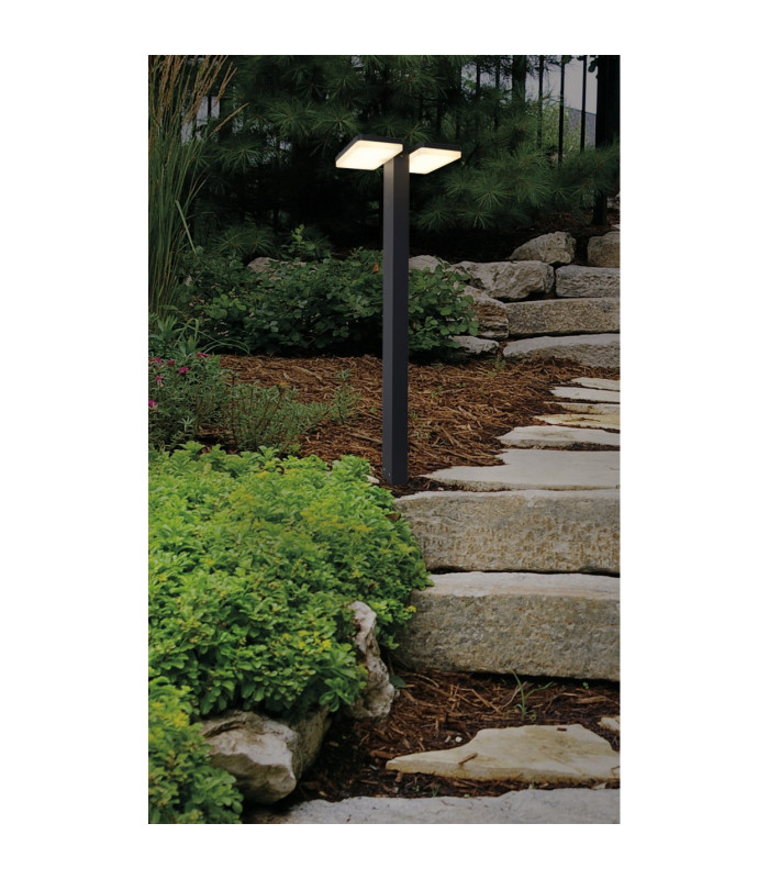 Clair LED Outdoor Bollard Anthracite 3000K IP44-2