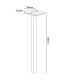 Clair LED Outdoor Bollard Anthracite 3000K IP44-6