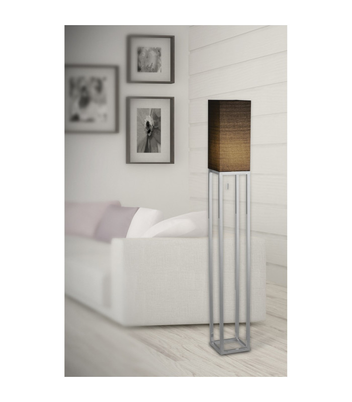 Alfa Floor Lamp with Shade Black-5