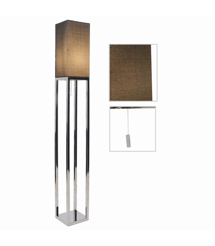 Alfa Floor Lamp with Shade Black-10