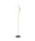 Loop Line Dimmable LED Integrated Floor Lamp Steel-Blank 3000K Touch sensor-1