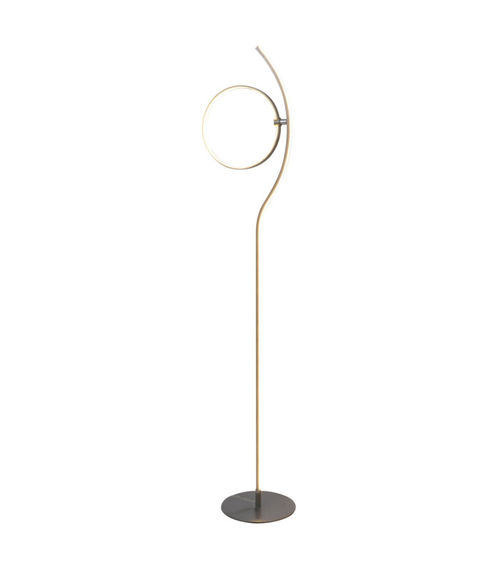 Loop Line Dimmable LED Integrated Floor Lamp Steel-Blank 3000K Touch sensor-1