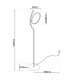 Loop Line Dimmable LED Integrated Floor Lamp Steel-Blank 3000K Touch sensor-3