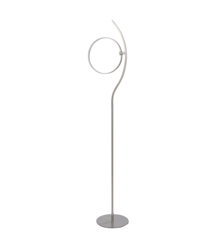 Loop Line Dimmable LED Integrated Floor Lamp Steel-Blank 3000K Touch sensor-5