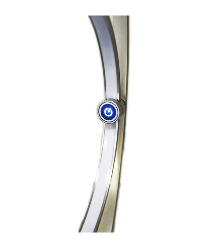 Loop Line Dimmable LED Integrated Floor Lamp Steel-Blank 3000K Touch sensor-8