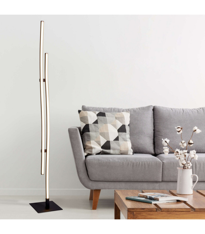 Onda LED Integrated Floor Lamp Black 3000K-2