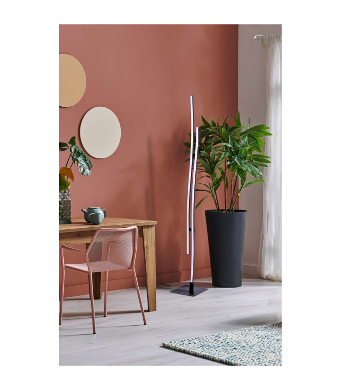 Onda LED Integrated Floor Lamp Black 3000K-5
