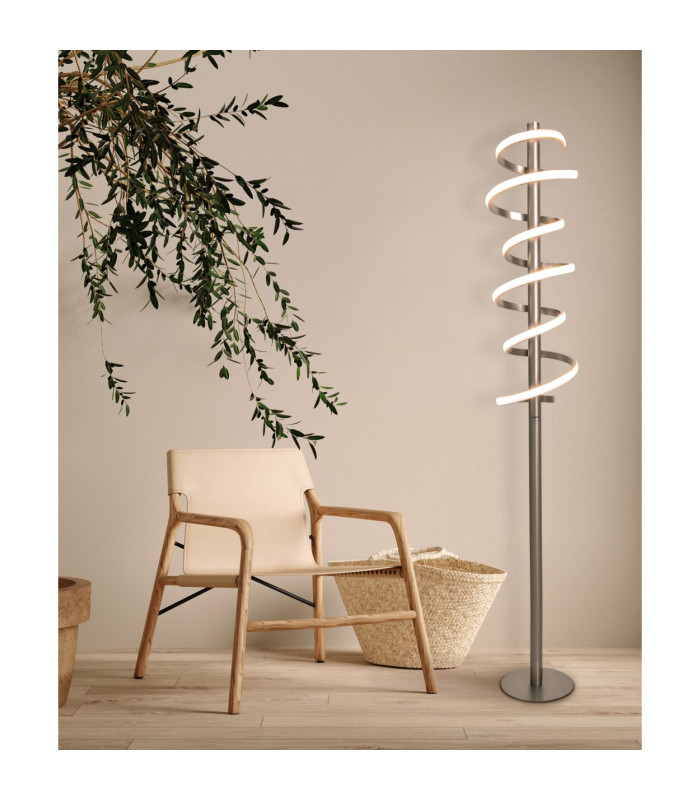 Belleza Dimmable LED Integrated Floor Lamp Steel-Blank 2880K Touch sensor-2
