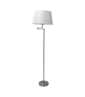 Bologna Floor Lamp with Tapered Shade Beige 1xE27-1