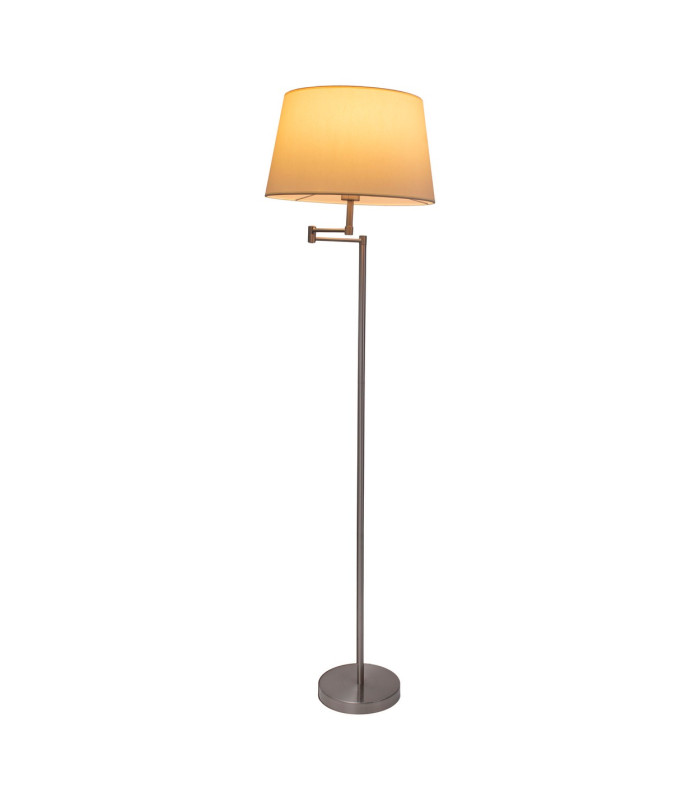 Bologna Floor Lamp with Tapered Shade Beige 1xE27-4