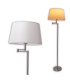 Bologna Floor Lamp with Tapered Shade Beige 1xE27-5