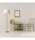 Bologna Floor Lamp with Tapered Shade Brass Mat 1xE27-2
