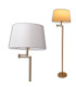 Bologna Floor Lamp with Tapered Shade Brass Mat 1xE27-5