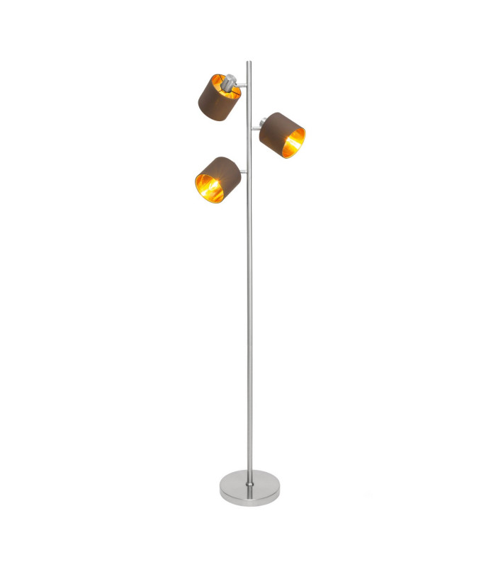 Maron Multi Arm Floor Lamp Brown 3xE14-4