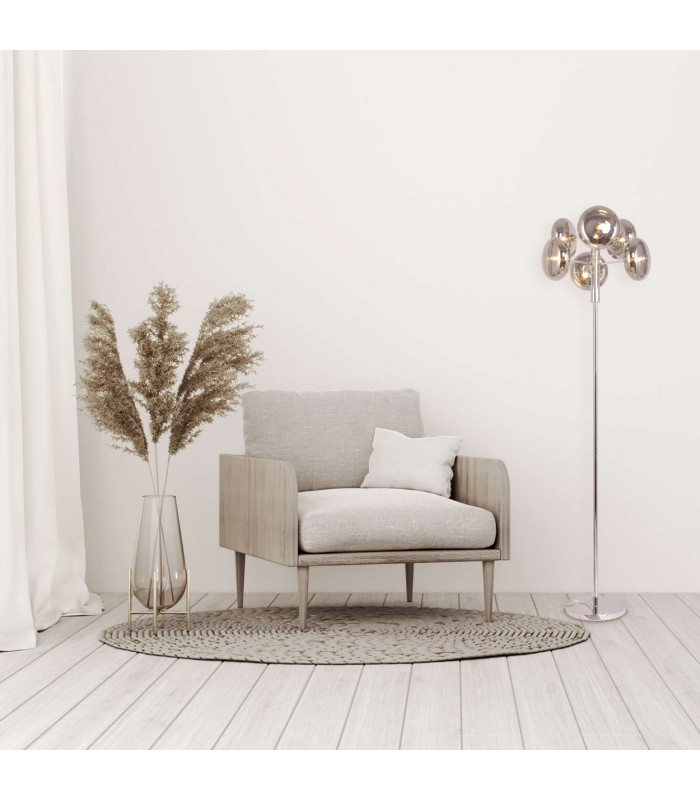 Orion Multi Arm Floor Lamp Chrome 6xG9-2