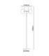 Orion Multi Arm Floor Lamp Chrome 6xG9-4