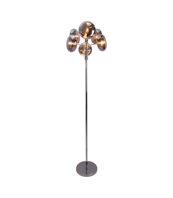 Orion Multi Arm Floor Lamp Chrome 6xG9-5