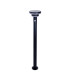 Nora LED 86cm Solar Outdoor Bollard Black PIR + Dusk to Dawn Sensor 3000K IP44-1