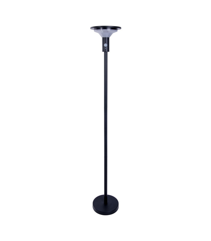 Nora Dimmable LED 139cm Solar Outdoor Bollard Black PIR + Dusk to Dawn Sensor 3000K IP44-1