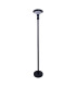 Nora Dimmable LED 139cm Solar Outdoor Bollard Black PIR + Dusk to Dawn Sensor 3000K IP44-6