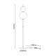 Nova Dimmable LED Integrated Floor Lamp Chrome 3000K-3