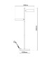 Tessa Dimmable LED Multi Arm Floor Lamp Beige 2700-6000K Touch sensor-3