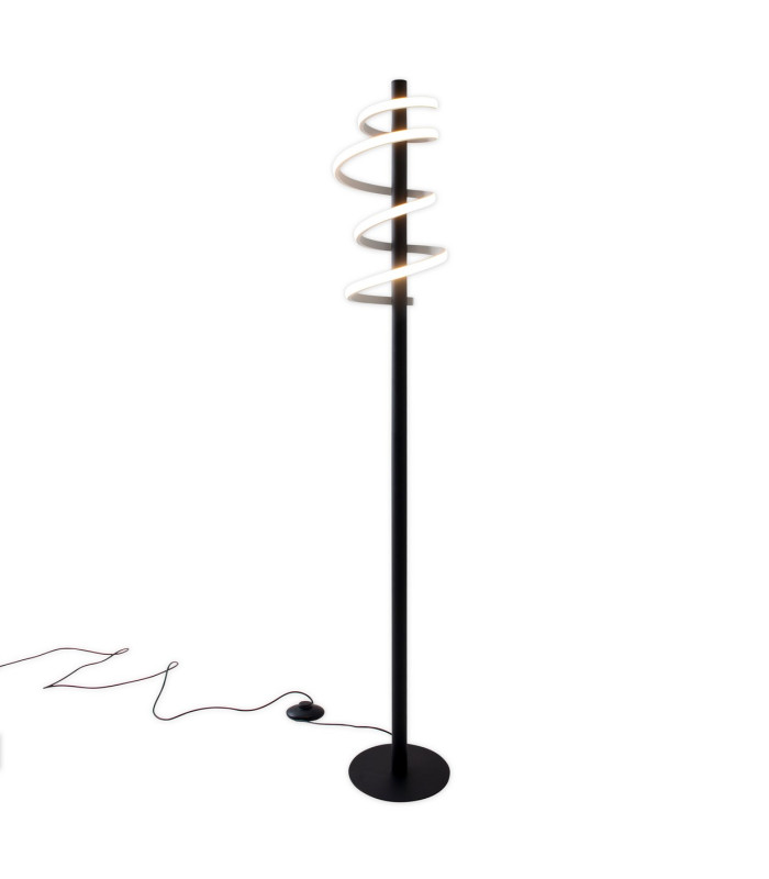 Belleza Dimmable LED Integrated Floor Lamp Black 3000K Touch sensor-6
