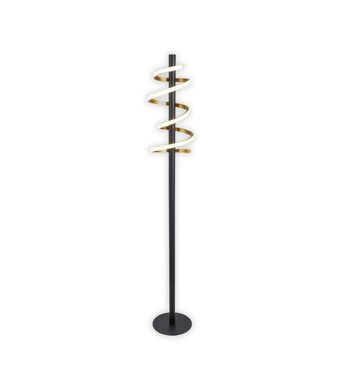 Belleza Dimmable LED Integrated Floor Lamp Gold 2800K Touch sensor-4
