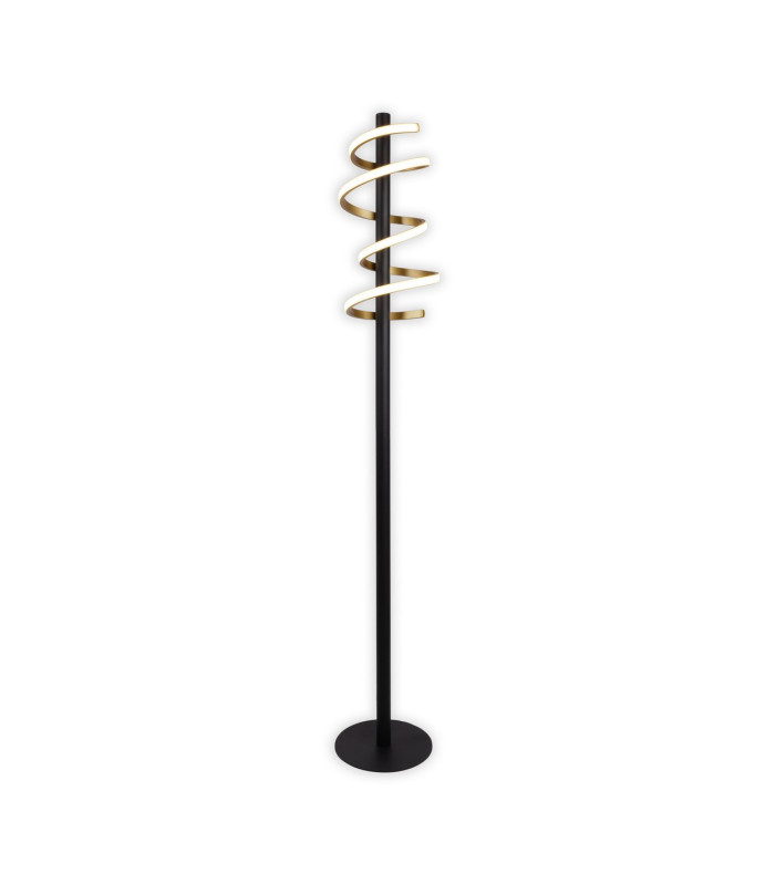 Belleza Dimmable LED Integrated Floor Lamp Gold 2800K Touch sensor-6