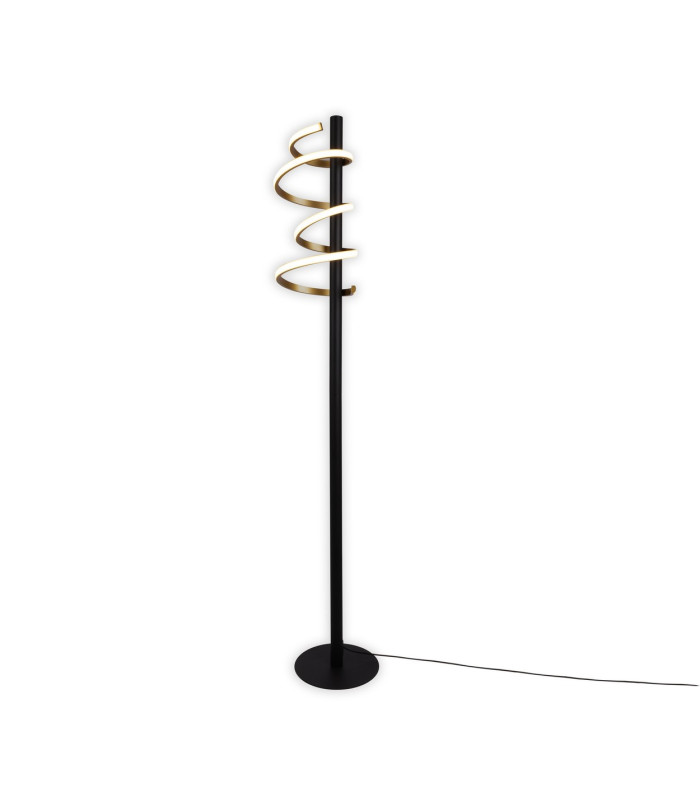 Belleza Dimmable LED Integrated Floor Lamp Gold 2800K Touch sensor-8