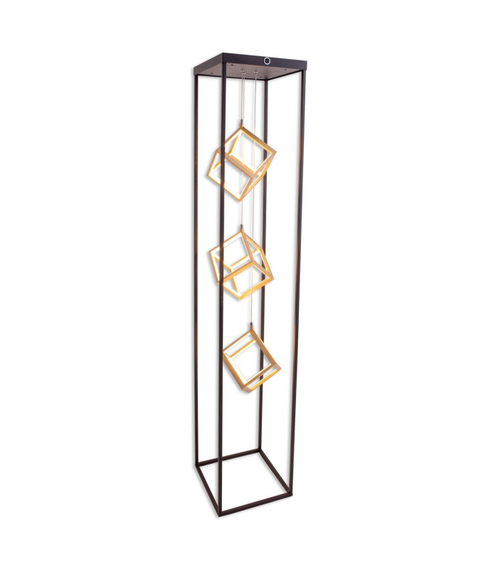 Tripolis Dimmable LED Multi Arm Floor Lamp Black 2800K-4