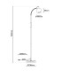 Fumoso Task Floor Lamp Black 1xE14-6