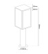 Aila Outdoor Bollard Black 1xE27 IP44-4
