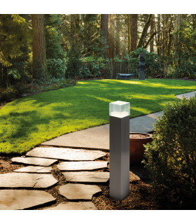 Leah LED Outdoor Bollard Steel-Blank 3000K IP44-2