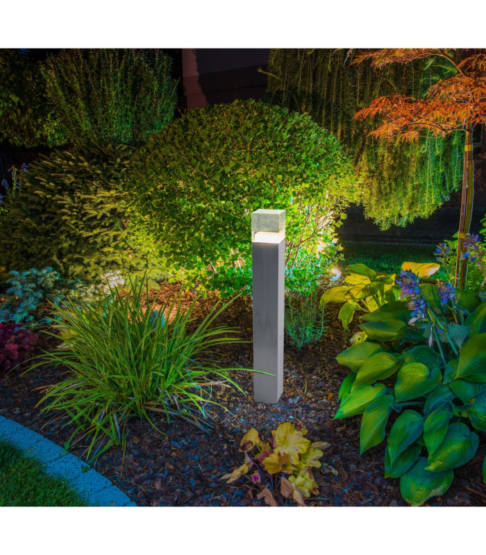Leah LED Outdoor Bollard Steel-Blank 3000K IP44-3