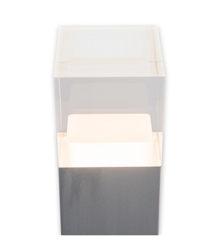 Leah LED Outdoor Bollard Steel-Blank 3000K IP44-8