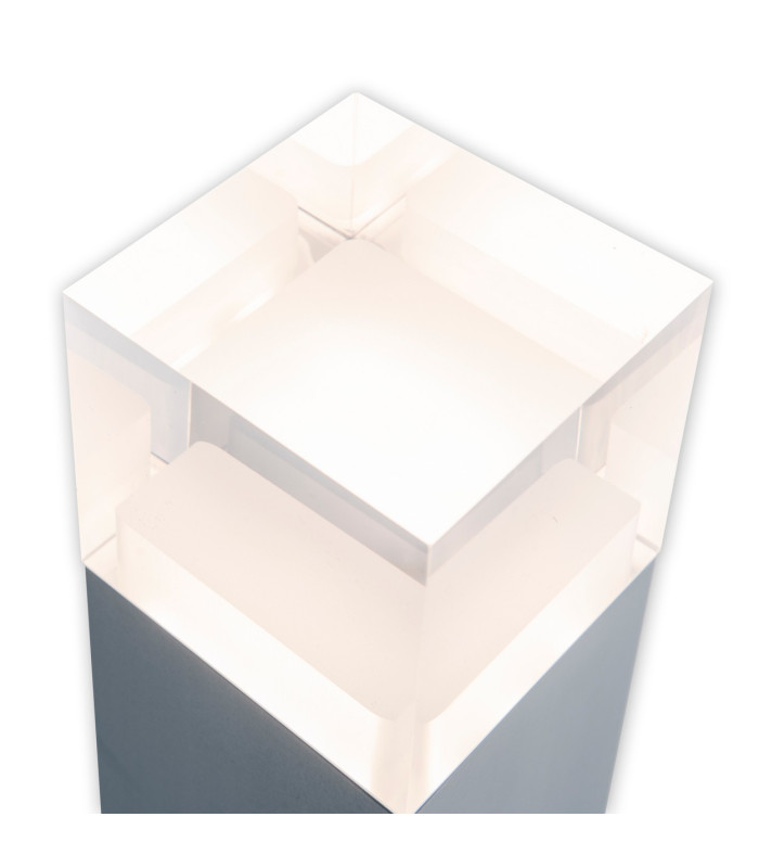 Leah LED Outdoor Bollard Steel-Blank 3000K IP44-10